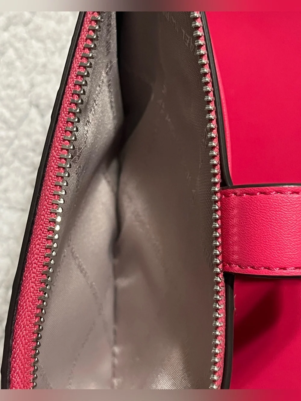 Michael Kors Large Double Zip Wristlet Credit Card Wallet in Electric Pink